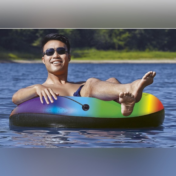Ozark Trail 45" Multicolor Rainbow River Tube Float, Adult Unisex - Picture 3 of 3